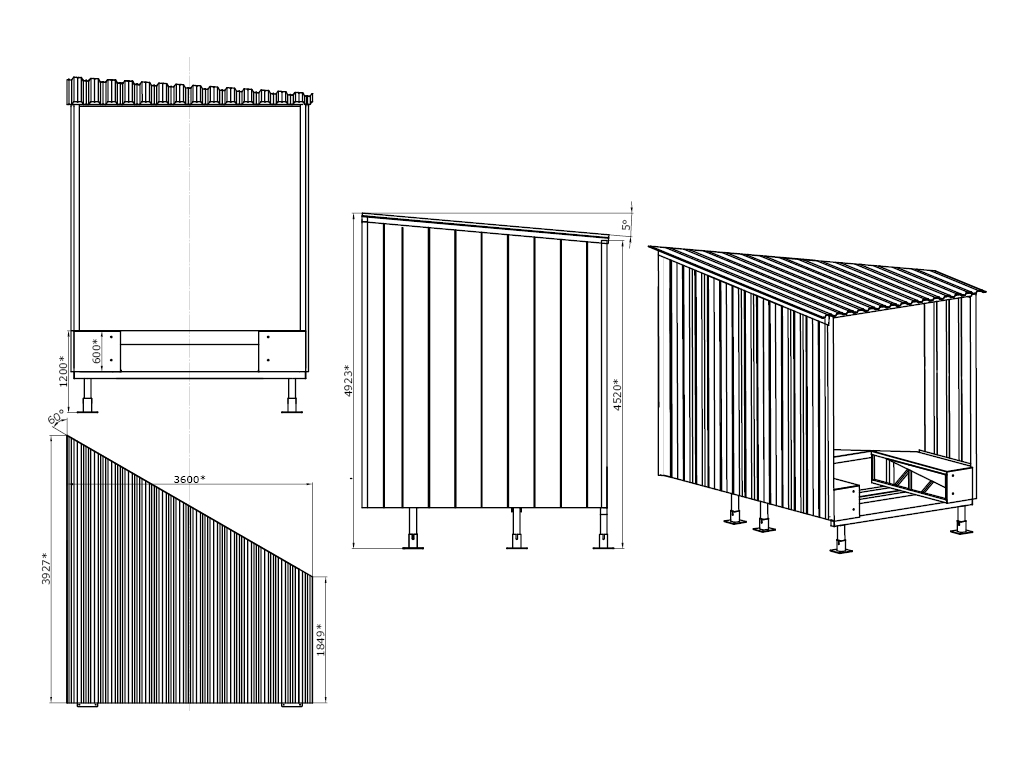DHOUS 60 tambur modeli. O'rnatilgan aylanuvchi va tortib olinadigan rampali tekislash platformasi uchun standart seriyali qiyshiq yuklash tamburi (60 °).